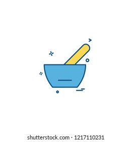 spoon bowl medicine soupe icon vector desige