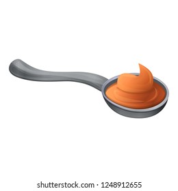 Spoon of butter icon. Cartoon of spoon of butter vector icon for web design isolated on white background