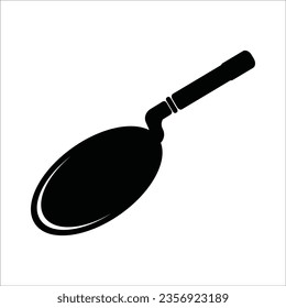 spoon of cement icon vector illustration logo design