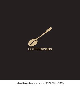spoon with coffe concept design