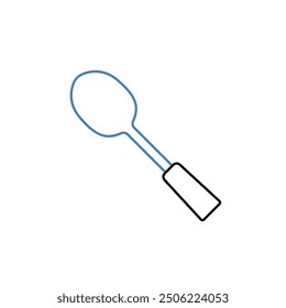 spoon concept line icon. Simple element illustration. spoon concept outline symbol design.