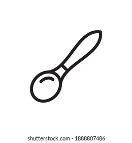 cuchara, cubertería, bebé, icono en vector. Logotipo