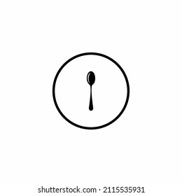 spoon cutlery eating utensil kitchen icon