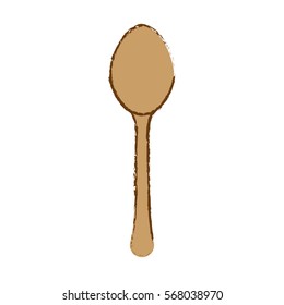 spoon cutlery icon image vector illustration design 