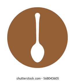 spoon cutlery icon image vector illustration design 