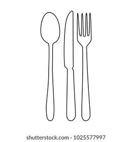 spoon cutlery isolated icon
