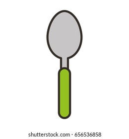 spoon cutlery isolated icon