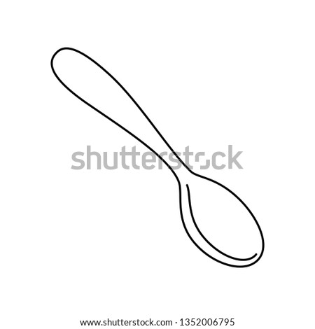 spoon cutlery isolated icon