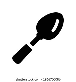 Spoon cutlery stainless icon vector