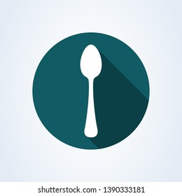 Spoon Cutlery symbol. flat style Vector illustration 