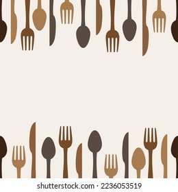 spoon and cutlery vector illustration for background, suitable for restaurant, cafe and other eateries