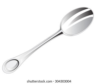 The Spoon dinning-room on white background is isolated.Vector illustration