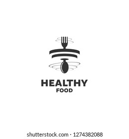 spoon and fork with the barbell