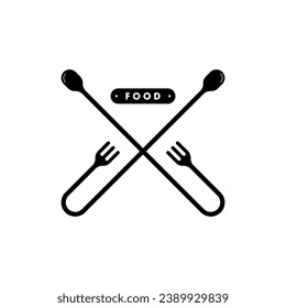 spoon and fork concept on white background