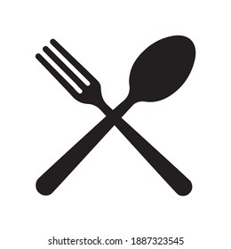 Spoon and Fork Cutlery glyph icon