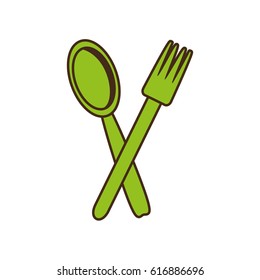 spoon fork cutlery kitchen cooking image