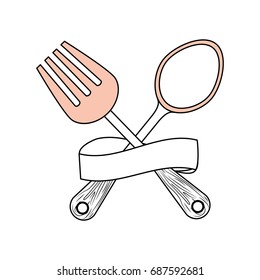 spoon and fork Cutlery utensil