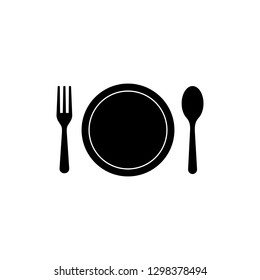 Spoon and fork, eat, restaurant, symbol icon vector