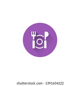 spoon fork food icon vector illustration