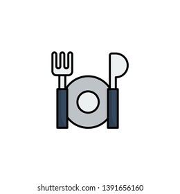 spoon fork food icon vector illustration