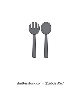Spoon and fork food logo illustration Free Vector