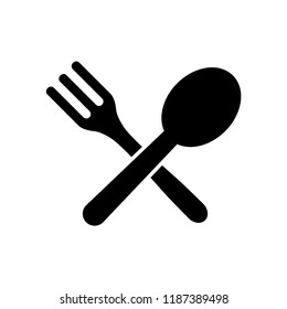 Spoon and fork icon