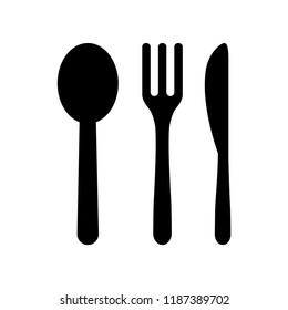 Spoon and fork icon