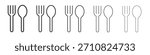 Spoon and Fork icon design, logo, app, UI. Vector illustration, EPS