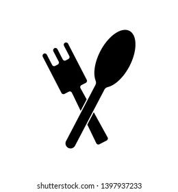 spoon and fork icon design for logo company and element design