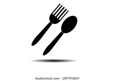 spoon and fork icon design for logo company and element design.Icon vector illustration EPS 10.