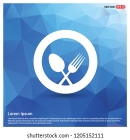 Spoon and fork icon - Free vector icon
