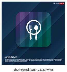 Spoon and fork icon - Free vector icon