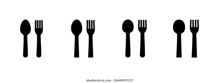 spoon and fork icon logo design. spoon, fork and knife icon vector. restaurant sign and symbol