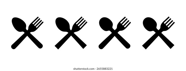 spoon and fork icon logo design. spoon, fork and knife icon vector. restaurant sign and symbol