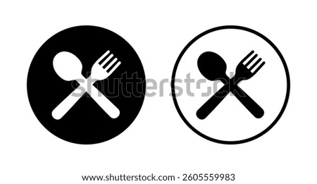 spoon and fork icon logo design. spoon, fork and knife icon vector. restaurant sign and symbol