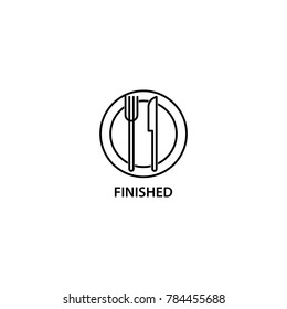 spoon and fork icon. sign design