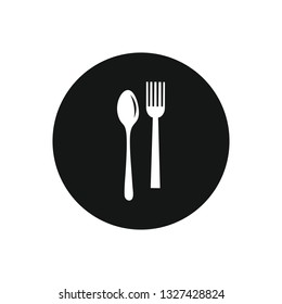 Spoon and fork  icon symbol