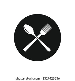 Spoon and fork  icon symbol