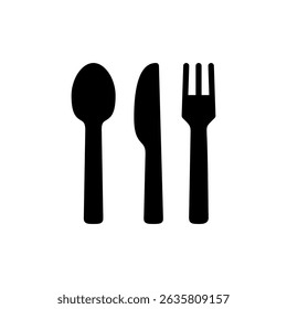 spoon and fork icon symbol for apps and websites. spoon, fork and knife icon vector. restaurant sign and symbol