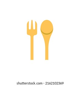 Spoon and fork icon symbol vector illustration