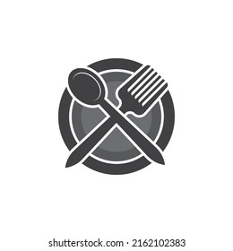 Spoon and fork icon symbol vector illustration