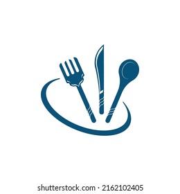 Spoon and fork icon symbol vector illustration
