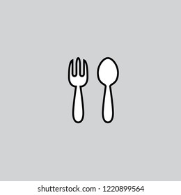Spoon and fork Icon templates
