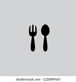 Spoon and fork Icon templates
