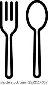 spoon and fork icon for templates.