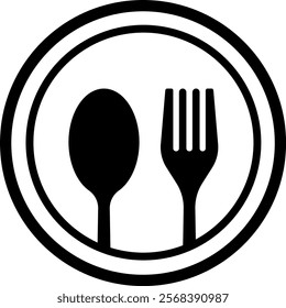 Spoon and fork Icon templates