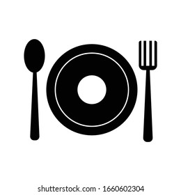 Spoon and fork Icon templates, vector.

