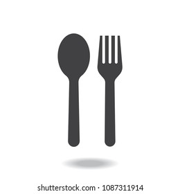 Spoon And Fork Icon Vector