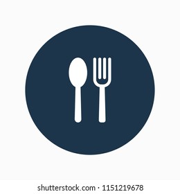 spoon fork icon vector
