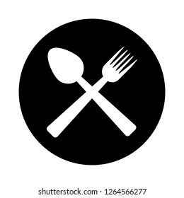 Similar Images, Stock Photos & Vectors of crossed fork and spoon icon